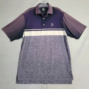 Footjoy Mens Multicolored Performance Golf Polo Embroidered Size Large